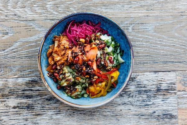 Takeaway review:  A full-on veggie fest with inspired Asian and Mexican flavours 
