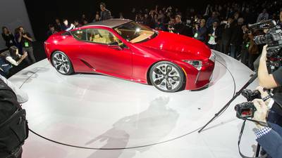 Lexus LC coupe captivates ailing Detroit motor show