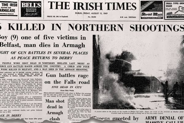 On this day 50 years ago: Six killed in North as British troops arrive