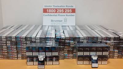 Revenue seizes 31,600 smuggled cigarettes in Dublin Airport