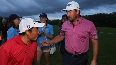 Graeme McDowell grabs share of Mexico lead as play suspended