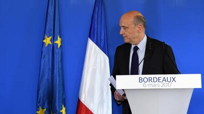 Juppé says he will not replace Fillon in French presidential race