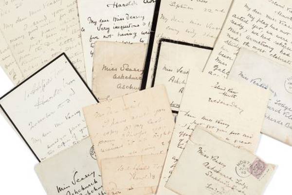 Yeats’ teenage letters sold at Sotheby’s for more than €53,000