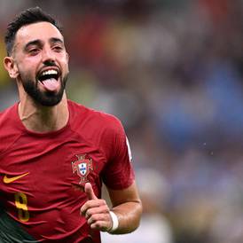 Bruno Fernandes scores twice against Uruguay to secure Portugal’s passage to knockouts