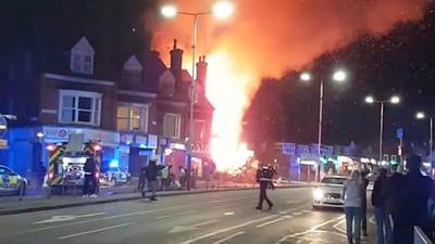 Several injured after explosion destroys buildings in Leicester