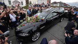 Thousands say farewell to Sinead O’Connor in Bray