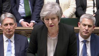 British MPs back vow by May to seek border backstop changes