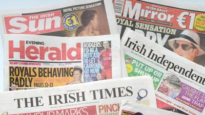 Newspaper sales down across the daily and Sunday markets