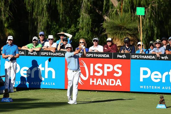 Lee Westwood moves to the top in Perth as Moynihan misses cut