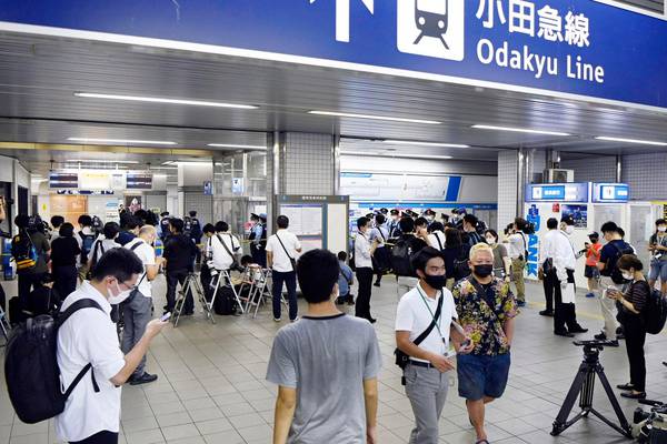 Tokyo train attack leaves 10 injured as man arrested for multiple stabbings