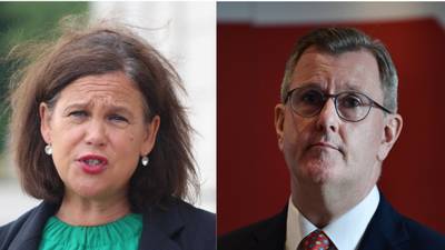 Miriam Lord’s Week: Mary Lou McDonald and Jeffrey Donaldson learn there’s no partition in economy class