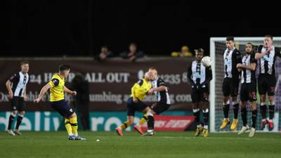 Liam Kelly’s brilliant free-kick not enough as Newcastle progress