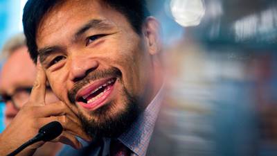 Horn an unlikely co-star as Pacquiao roadshow hits Australia