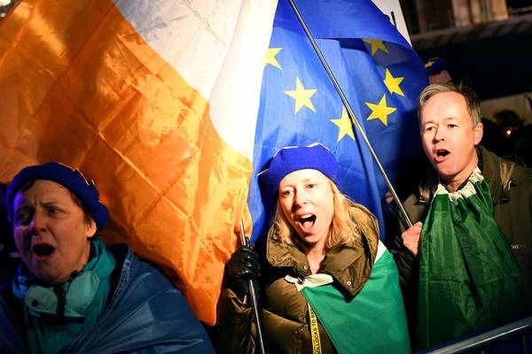 Irish in London protesting against Brexit: ‘You can’t leave it to someone else’