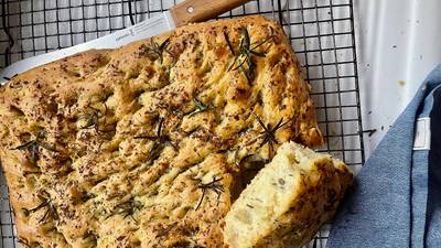 This focaccia is easy to make, with minimum hands-on time