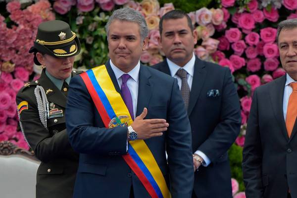 Colombia’s new president Iván Duque sworn in