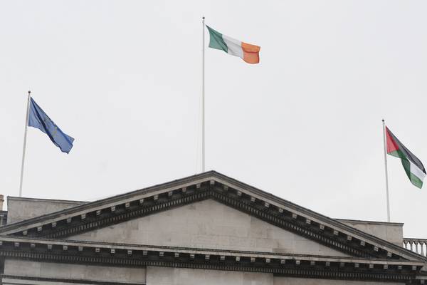 The  Palestinian flag has been flying over Dublin’s City Hall