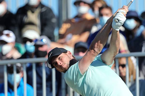 Thomas Pieters lights up the back nine to share lead at Portugal Masters