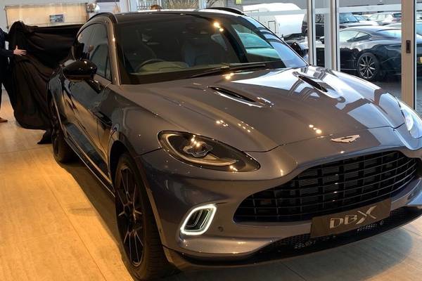 Aston Martin shows off its €340,000 DBX SUV in Ireland