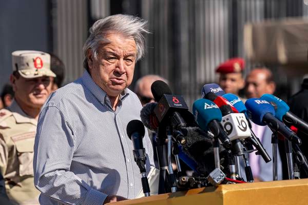 Starvation in Gaza a ‘moral outrage’, says UN chief in call for Israel-Hamas ceasefire