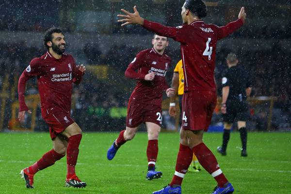 Liverpool are top of the league for Christmas after Wolves win