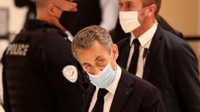 Nicolas Sarkozy appears in court on corruption charges