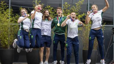 Ireland’s Olympic rowing heroes arrive back for an unusual homecoming