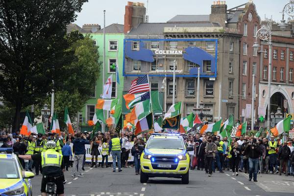 Gardaí investigating assault at anti-mask protest in Dublin