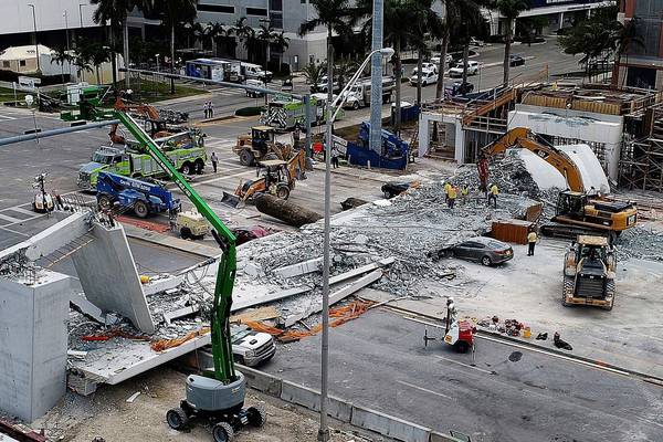 Crack in Florida bridge deemed no concern just hours before collapse