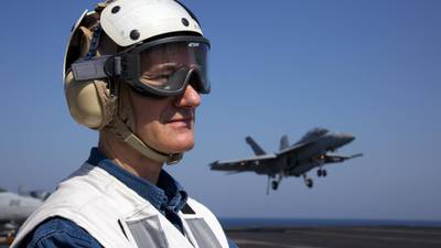 Another great day at sea as Geoff Dyer joins the crew of US warship