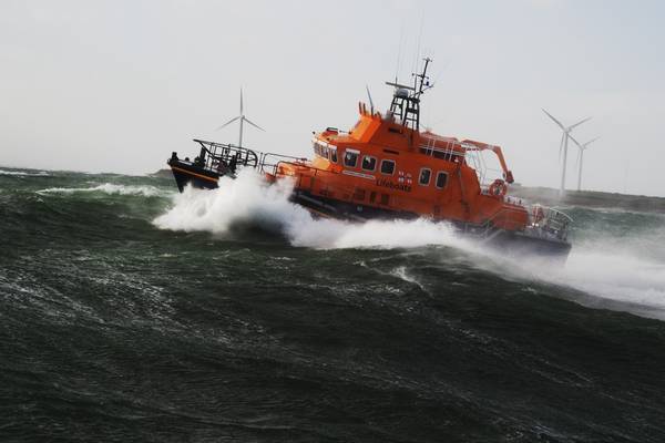 Rosslare Harbour RNLI crew honoured for Storm Ophelia rescue mission