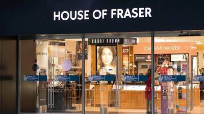Irish-based firms left out of pocket over House of Fraser