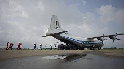 Wreckage of missing Myanmar military plane found