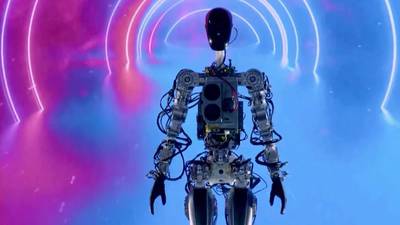 Tesla CEO Elon Musk showcases humanoid robot 'Optimus'