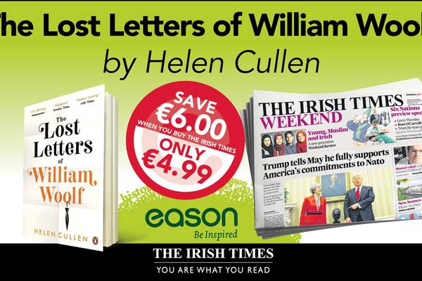 The Lost Letters of William Woolf by Helen Cullen is Irish Times Eason offer