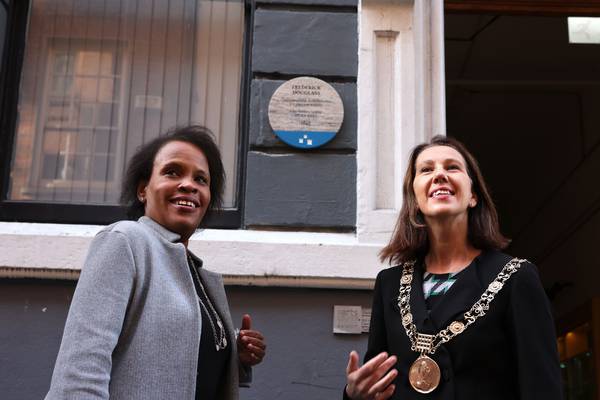 Plaque erected in Dublin for anti-slavery leader Frederick Douglass