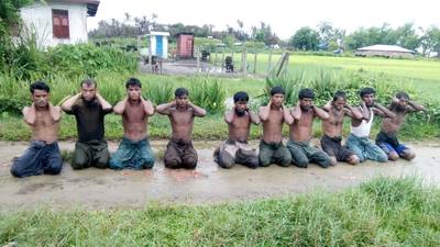 Myanmar soldiers jailed for Rohingya killings freed after less than a year
