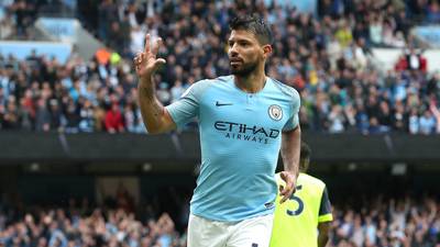 Rampant Manchester City hit Huddersfield for six