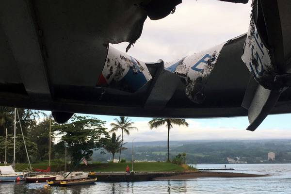 Lava blob injures 23 after crashing through Hawaii tour boat