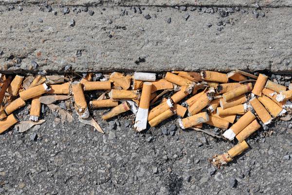 Cigarettes account for half of all litter in Ireland, report finds