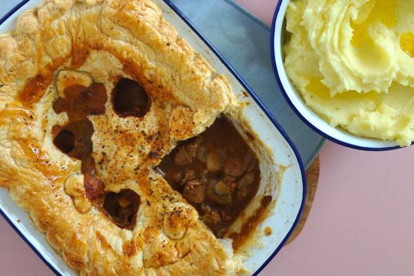 Steak and mushroom pie: loved-up dish for a romantic dinner