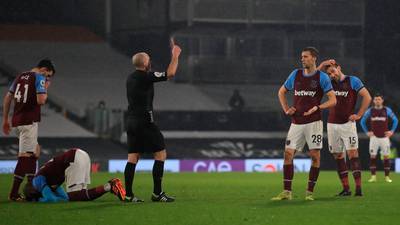 West Ham’s Tomas Soucek has controversial red card overturned