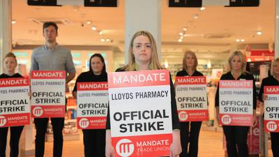 Staff strike over pay and conditions at 34 Lloyd’s pharmacy branches