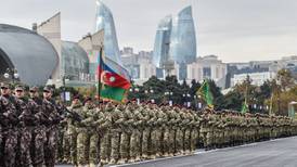 Azerbaijan and Turkey hail alliance at Nagorno-Karabakh victory parade
