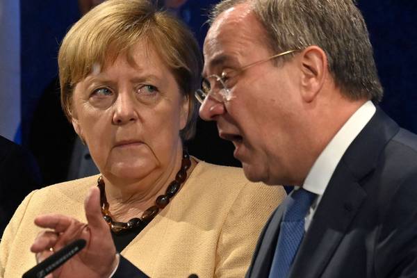 Merkel joins Laschet for last-minute German election push