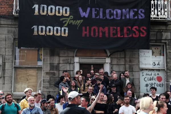 Protesters at vacant house in Dublin defy High Court injunction