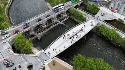 ‘It’s a celebration, a beautiful day for Galway’: Locals mark opening of new pedestrian bridge