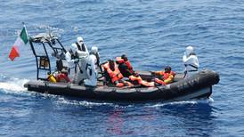 Lé Eithne rescues  367 migrants from barge off  Libya coast