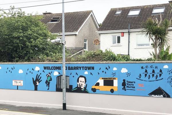 Roddy Doyle unveils Kilbarrack Dart murals