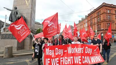 May Day rally hears calls for increased pay and reduced working hours